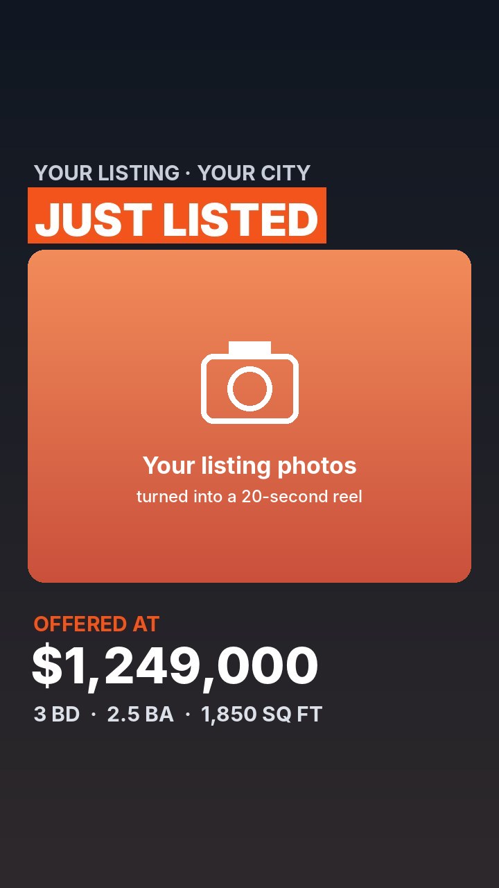 Sample listing video frame